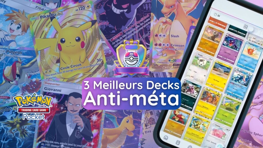 Meilleurs decks anti-méta sur Pokemon TCG Pocket pour les Matchs classés