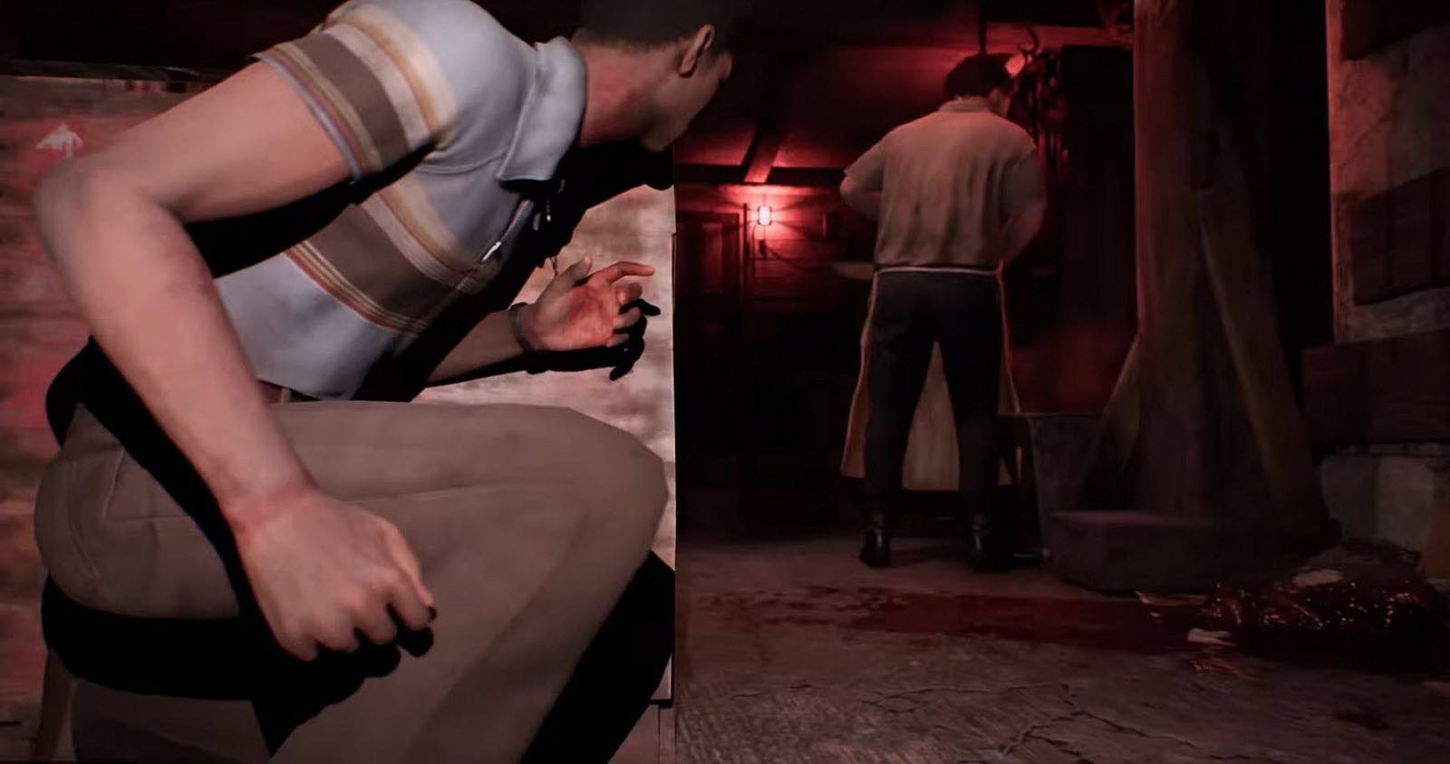 Leatherface dans la cave
