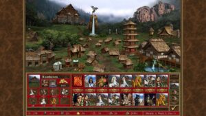 Chateau Rampart avec ses licornes, ses dragons et ses elfes archers