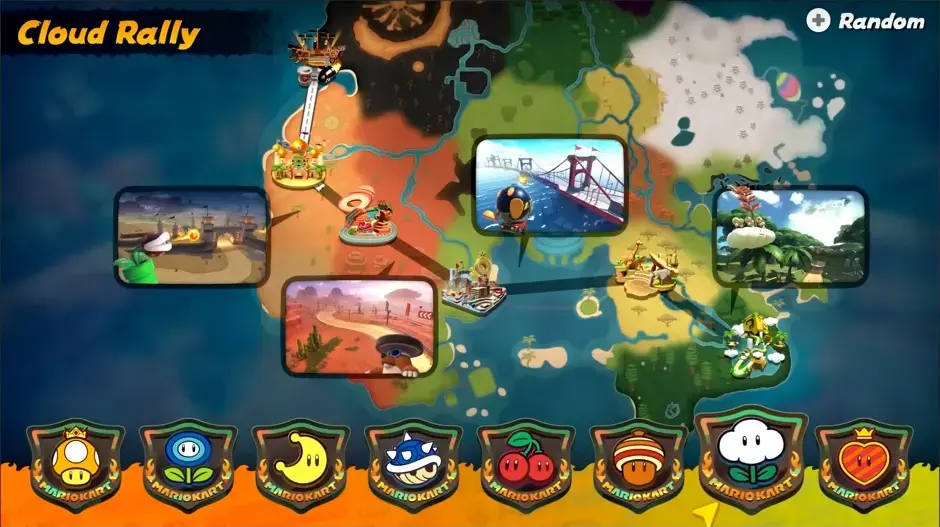 Les parcours de rallye du mode Survie