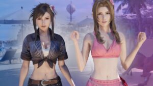 Tifa et Aerith avec des tenues personnalisées dans FF7 Rebirth grâce au mod Dresscode