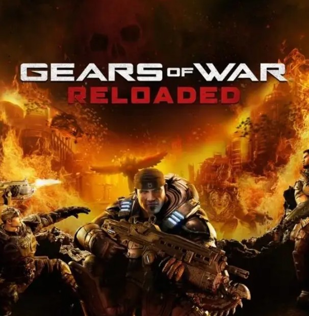 Marcus Fenix en armure avec arme en main dans Gears of War Reloaded