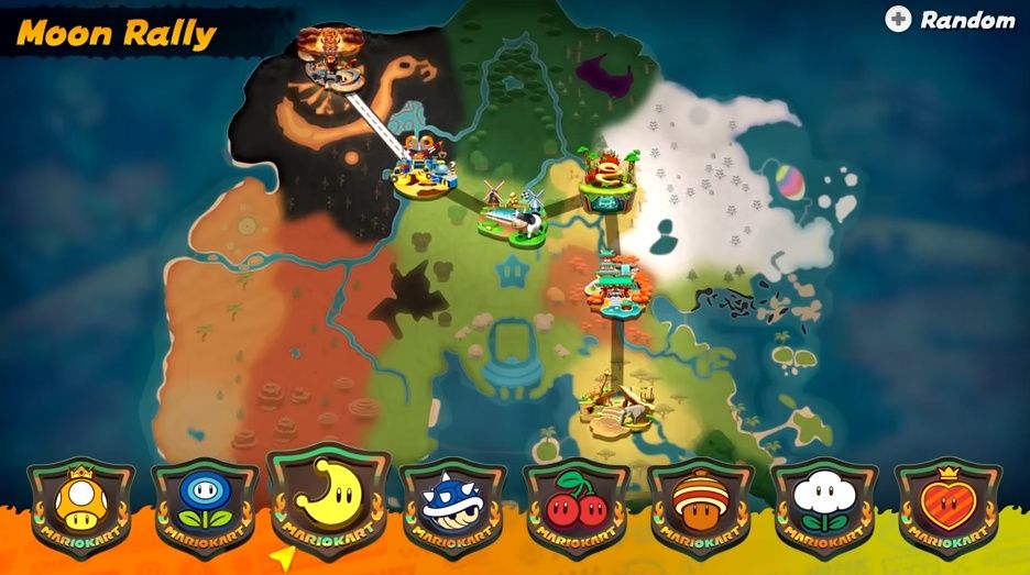 Les parcours de rallye du mode Survie