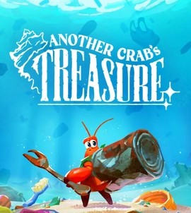 Logo officiel de Another Crab’s Treasure avec un crabe rouge tenant une canette sous l’eau