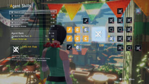 Arbre de compétences Agent avec plusieurs buffs déverrouillés