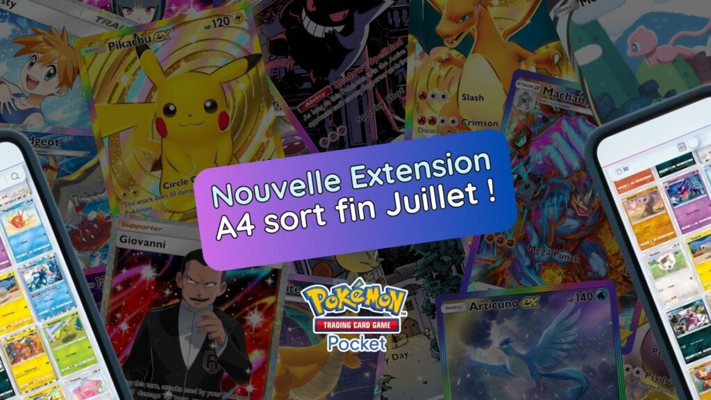 Extension A4 de Pokémon TCG Pocket : la prochaine mise à jour majeure arrive fin juillet 2025