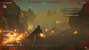 Mission œufs sur carte volcanique dans Helldivers 2