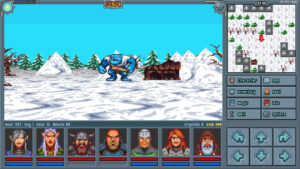 Affrontement dans une zone enneigée de Legends of Amberland III.