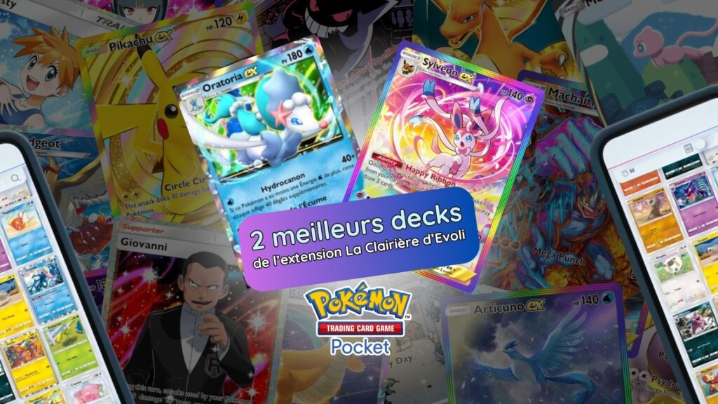 Pokémon TCG Pocket : Les 2 meilleurs decks de l'extension La Clairière d'Évoli