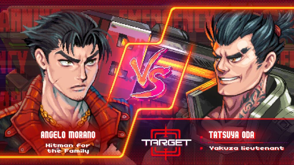 Duel entre Angelo Morano et Tatsuya Oda dans Neon Inferno