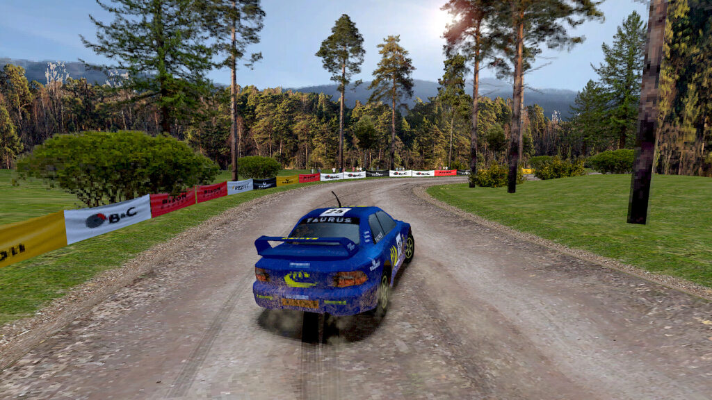 Gameplay forêt – Old School Rally