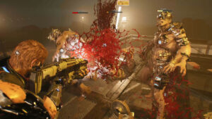 Séquence de cuisson sur feu de camp avec une viande géante