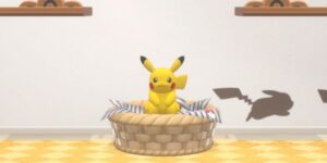 Salle de repos avec divers Pokémon peluches