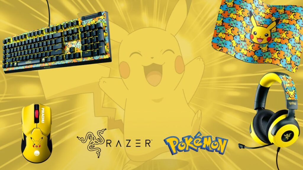 Razer lance sa collection Pokémon en édition limitée et c'est du beau matos !