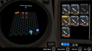 Interface tactique de Missile Command Delta avec grille hexagonale