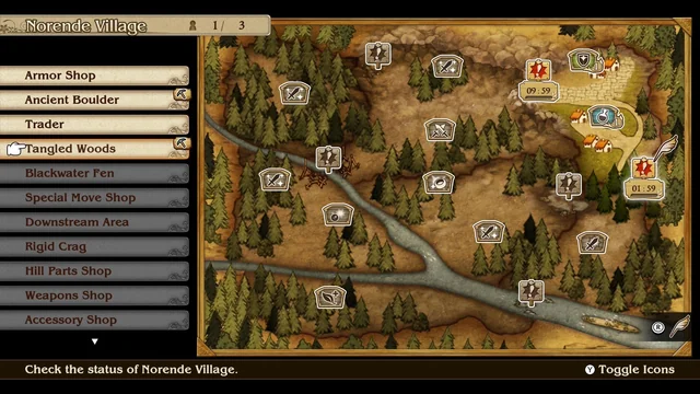 Maintenez une construction permanente dans le village de Norende