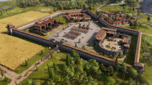 Forum central entouré de colonnades dans Anno 117 Pax Romana