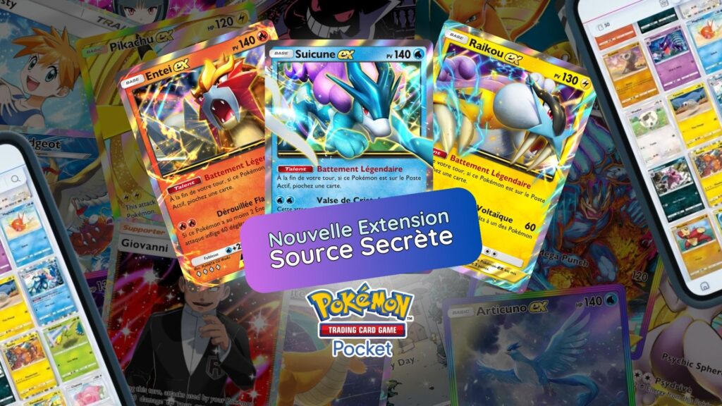 Pokémon TCG Pocket accueille Raikou, Entei et Suicune dans la nouvelle extension Source Secrète