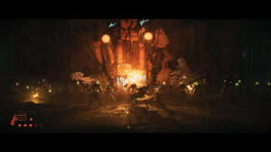 Affrontement contre un groupe d’ennemis dans une salle industrielle dans Replaced