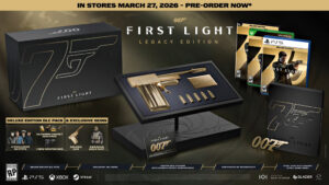 Contenu complet de l’édition collector Legacy du jeu 007 First Light