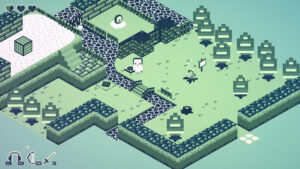 Environnement montagneux dans Cassette Boy