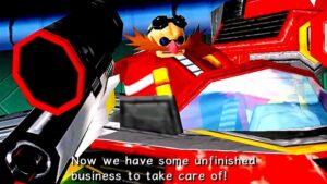 Dr. Eggman dans Sonic Adventure pilotant sa machine de combat