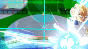 Vegeta verrouille sa cible avec une attaque de précision