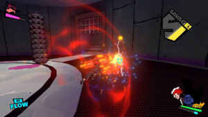 Attaque en plongée sur un ennemi dans une salle truffée de pièges