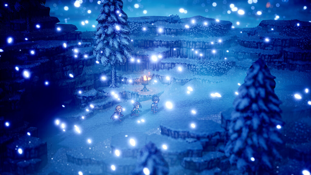 Octopath Traveler 0 gameplay ciel étoilé