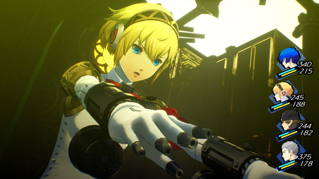 Aigis prête à tirer dans Persona 3 Reload