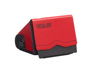 Virtual Boy Classics en carton posé sur une table sans manette