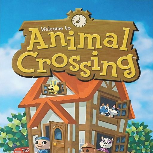 Logo officiel Animal Crossing Nintendo représentant l'icône du jeu de simulation de vie virtuelle