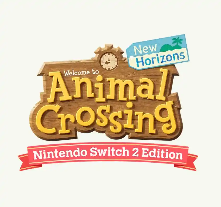 Logo officiel Animal Crossing New Horizons Nintendo Switch 2 Edition - Jeu de simulation de vie et communauté