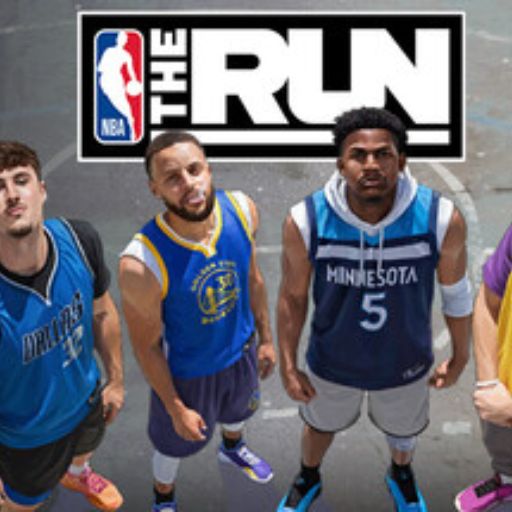 Logo officiel de NBA The Run, jeu de basketball arcade