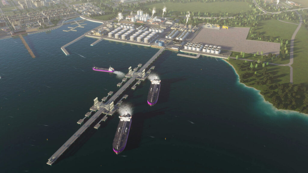 Les nouveautés de Cities Skylines 2 Bridges & Ports transforment la gestion portuaire