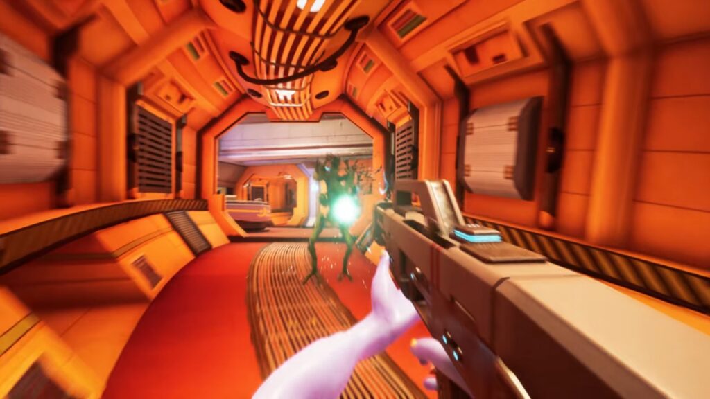 Le gameplay conserve l'esprit frénétique des FPS d'arcade classiques