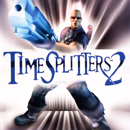 TimeSplitters 2 logo officiel jeu FPS Free Radical Design 2002 PS2 Xbox GameCube