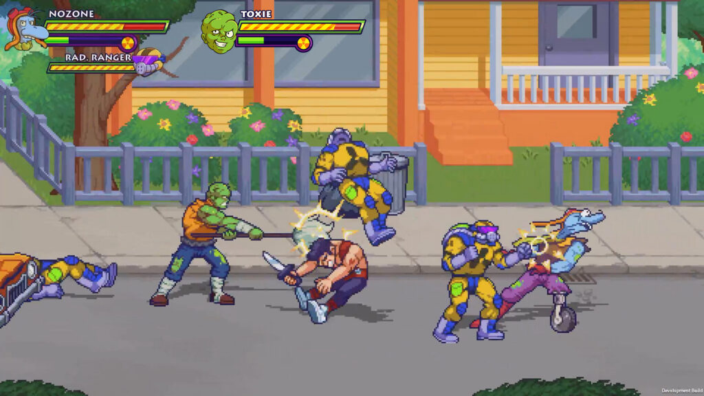 Toxic Crusaders – Gameplay action beat’em up NES SNES