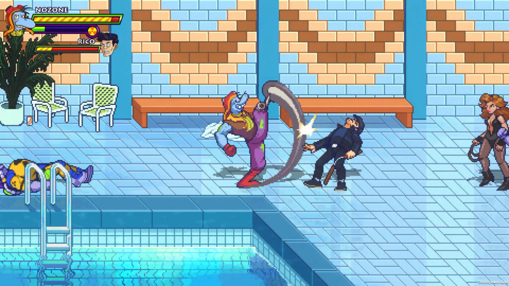 Toxic Crusaders – Gameplay action NES SNES Troma