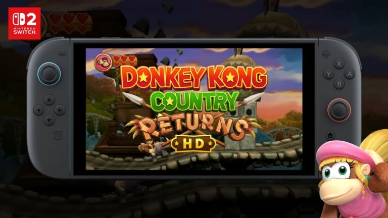 Donkey Kong Country Returns HD déploie sa MAJ 1.1.0 avec du contenu et des optimisations Switch 2