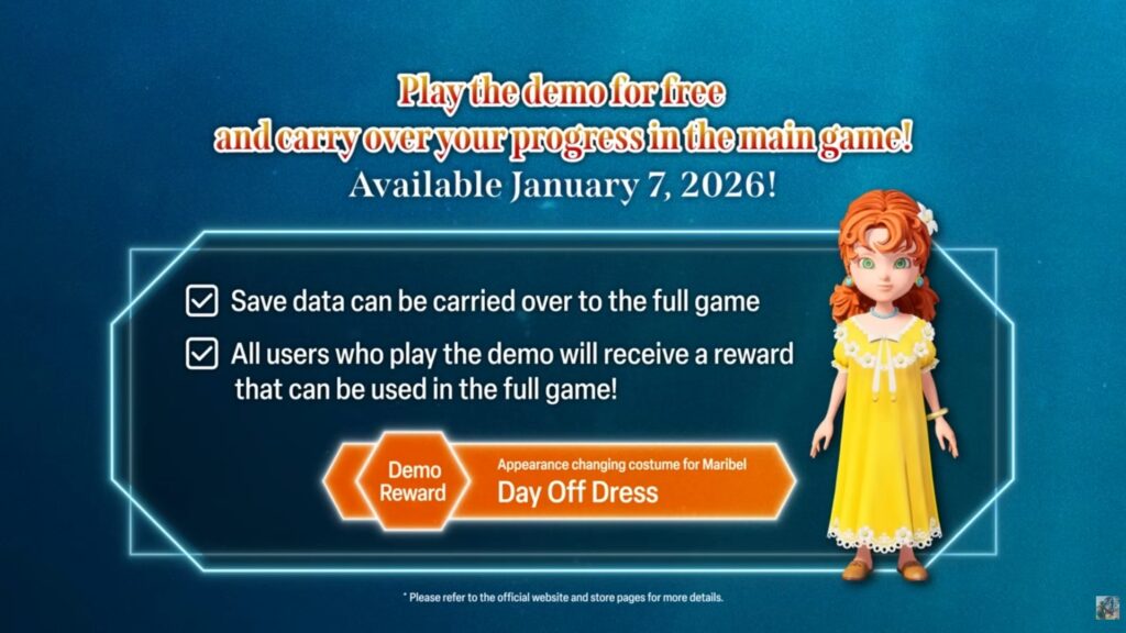 Un costume exclusif offert à tous les joueurs de la démo