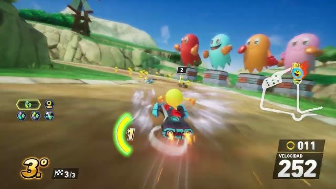 Le circuit Pac-Village and the Maze avec section pixelisée