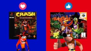 Sondage : Banjo-Kazooie (N64) ou Crash Bandicoot (PS1), le duel ultime des années 90