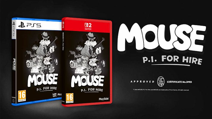 MOUSE: P.I. For Hire et ses versions physiques disponibles en précommande dès maintenant