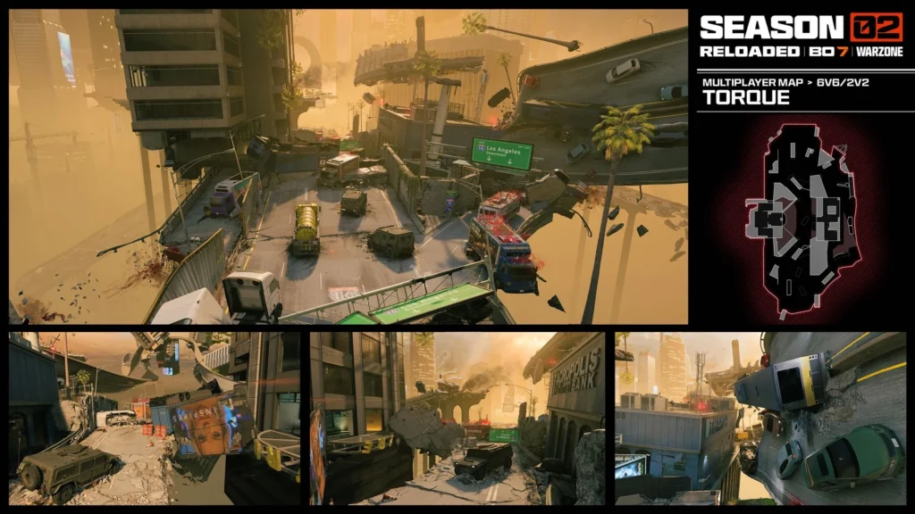 Les cartes Torque, Cliff Town, Peak, Grind et Firing Range rejoignent la rotation multijoueur