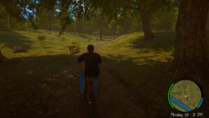 Agefield High Rock The School gameplay7 - parc verdoyant exploration lycéen bancs arbres monde ouvert jeu indie PC