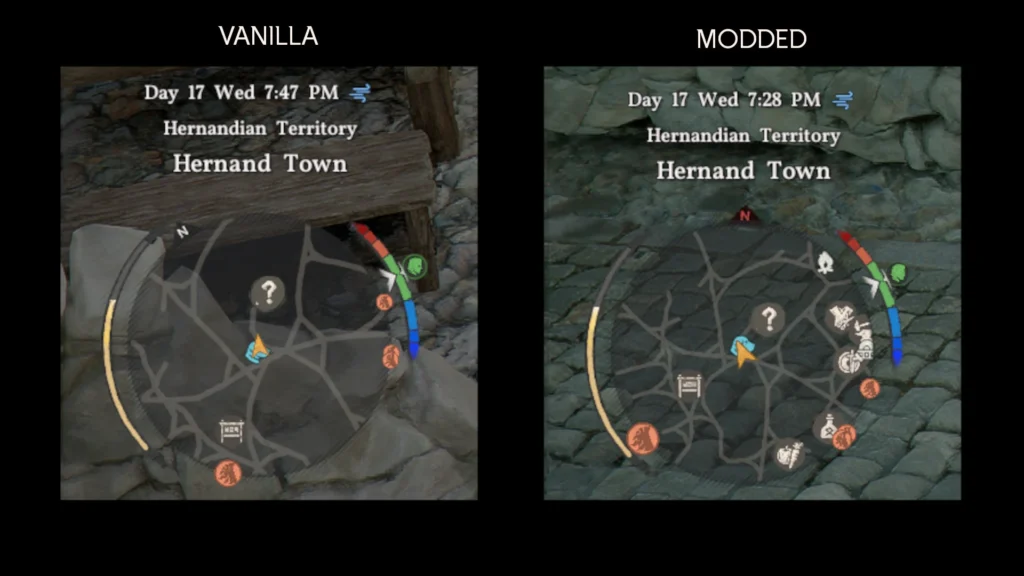 Minimap Tweaks améliore la carte et révèle le brouillard plus loin
