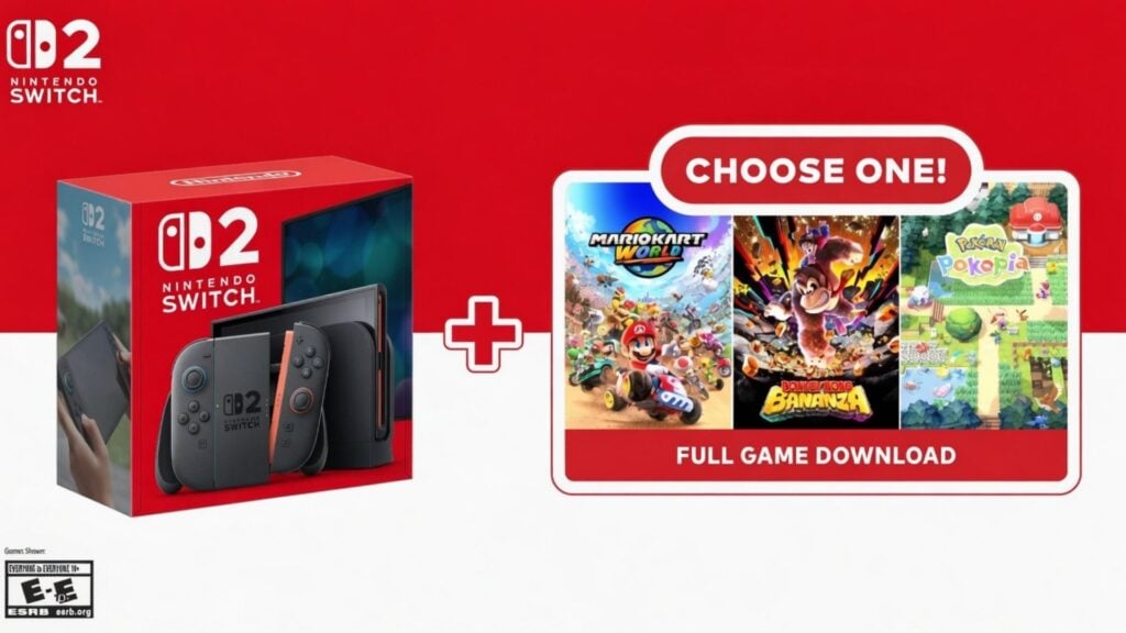 Nintendo Switch 2 : Un bundle avec Mario Kart World, Bananza ou Pokopia annoncé à 499€