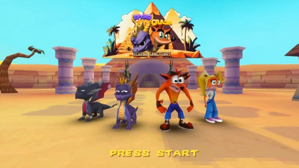 Un jeu sous Unreal Engine 5 basé sur Spyro : Year of the Dragon avec Crash comme second personnage jouable