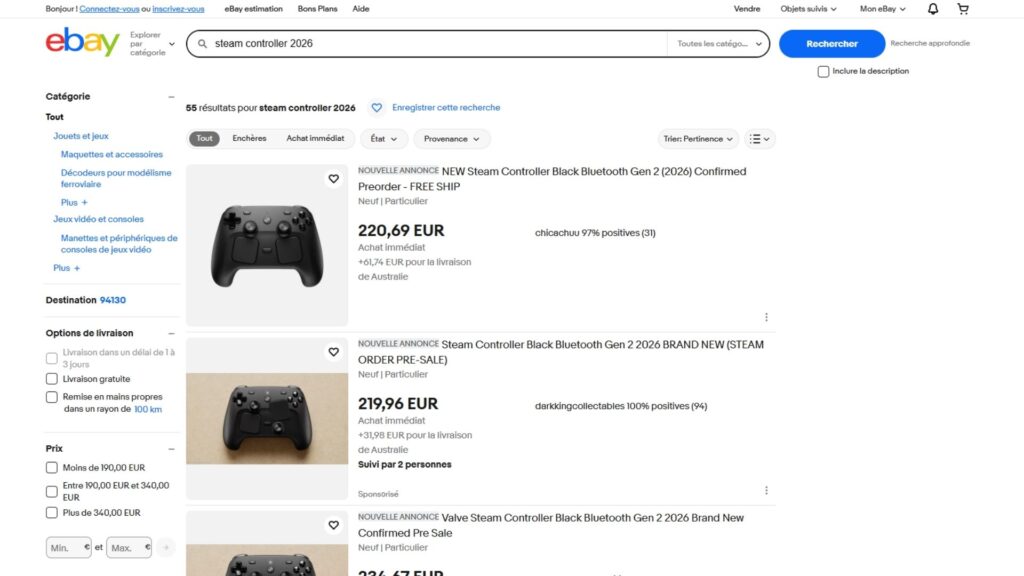Les scalpers revendent des confirmations de commande jusqu'à 220 € sur eBay France